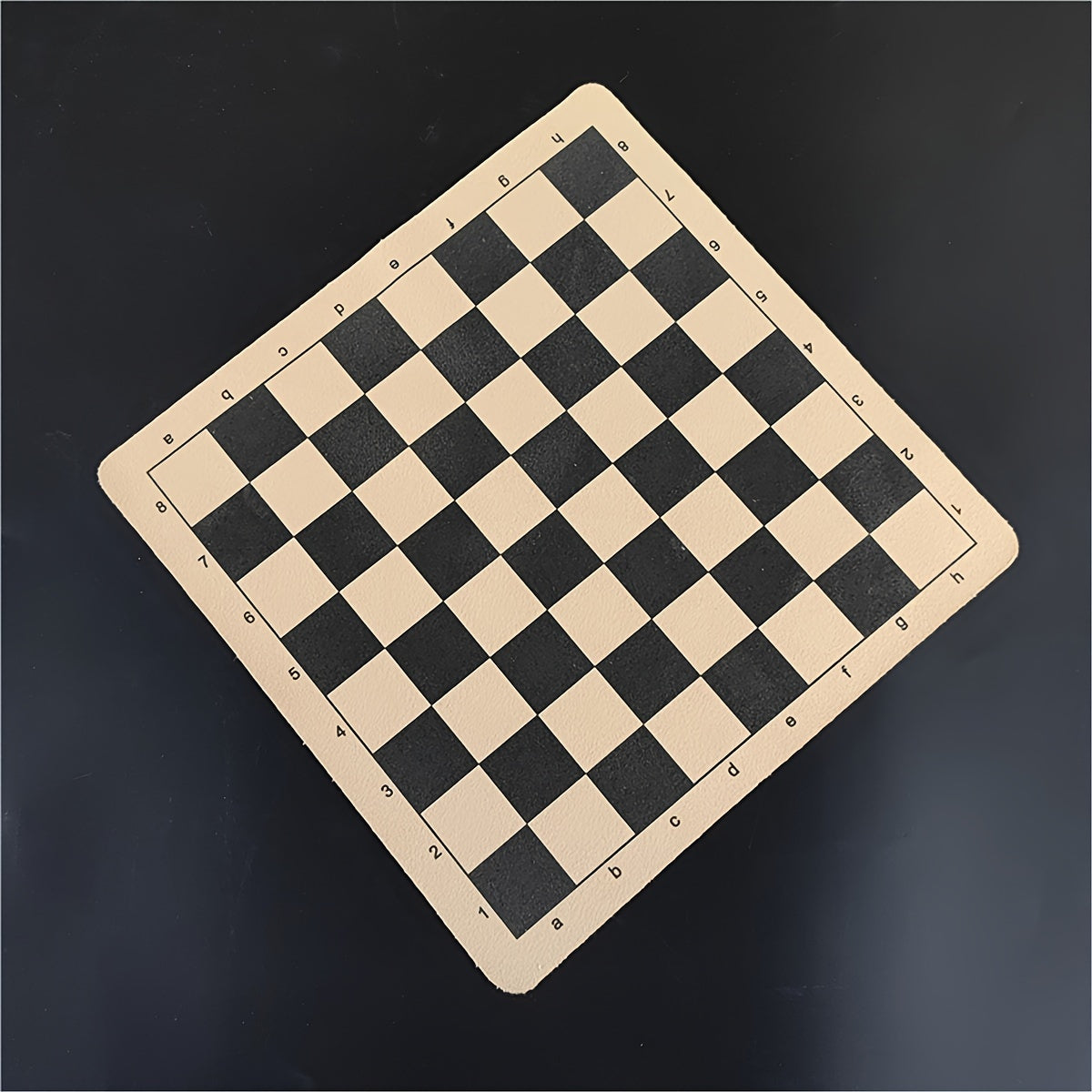 Foldable Leather Chess Board Checkerboard Portable Game