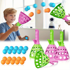 20pcs Throw and Catch Ball Set with 4pcs Catching Rackets