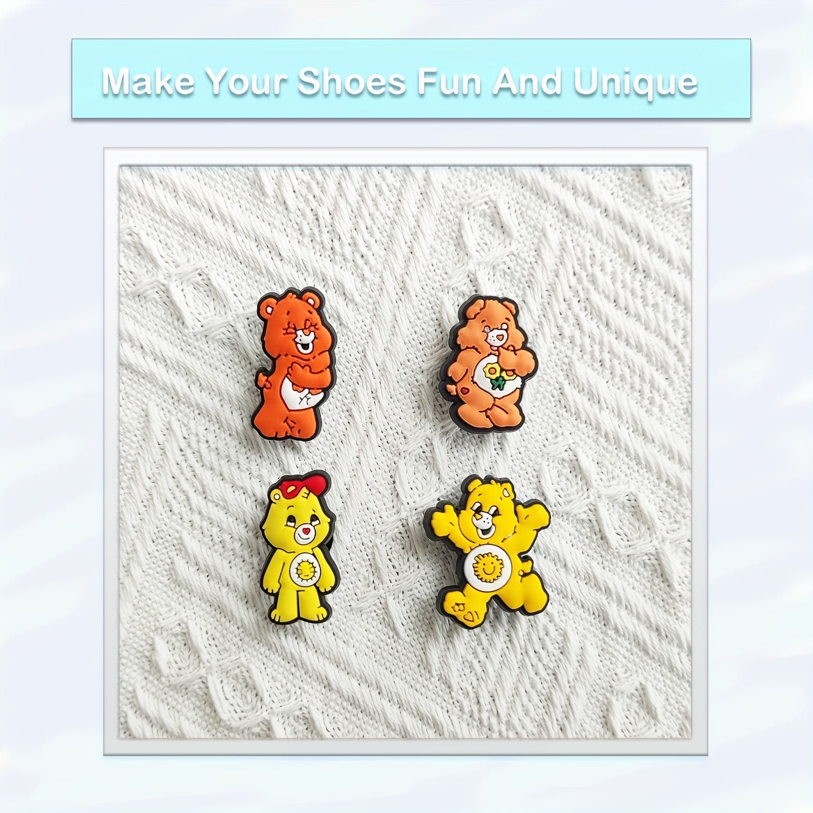 25Pcs Bear Charms for Shoe Decoration