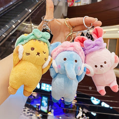 Plush Pig Cat Claw Doll Keychain Pendant Toy Gift