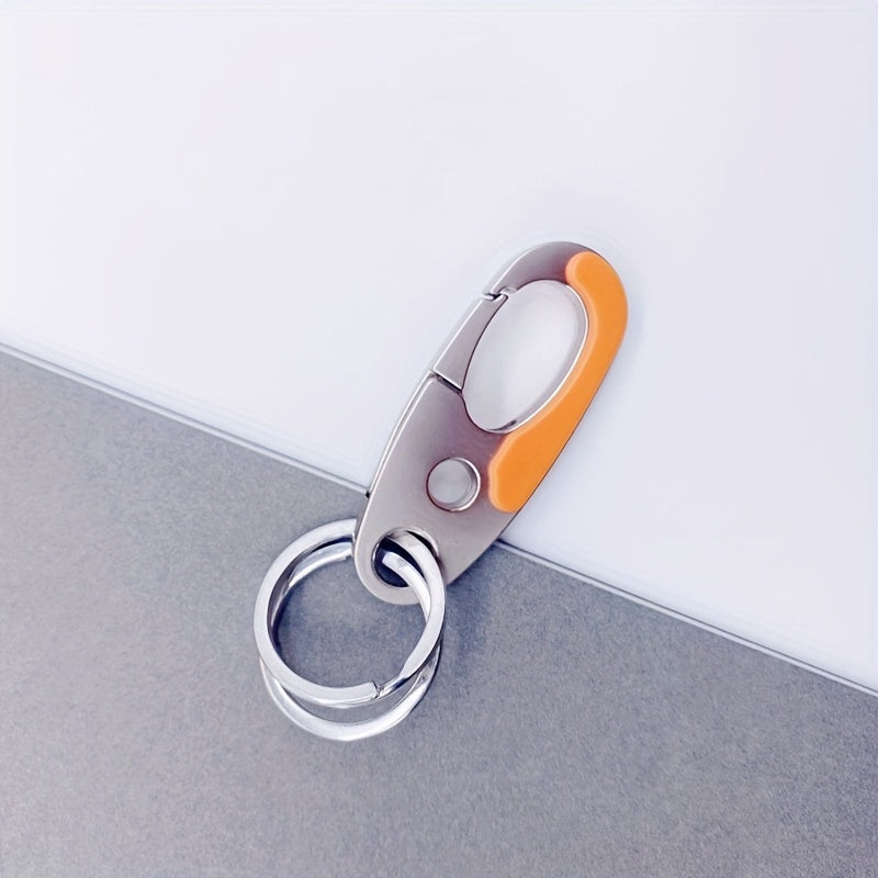 1pc Zinc Alloy Carabiner Key Ring Clip Keychain Buckle