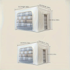 Transparent Polyester Cotton Three View Window Organizer Storage Box