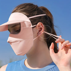 Sunproof Mask With Detachable Brim UV Protection Face Covering