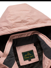 Women's Outdoor Fleece Lined Jacket with Hood