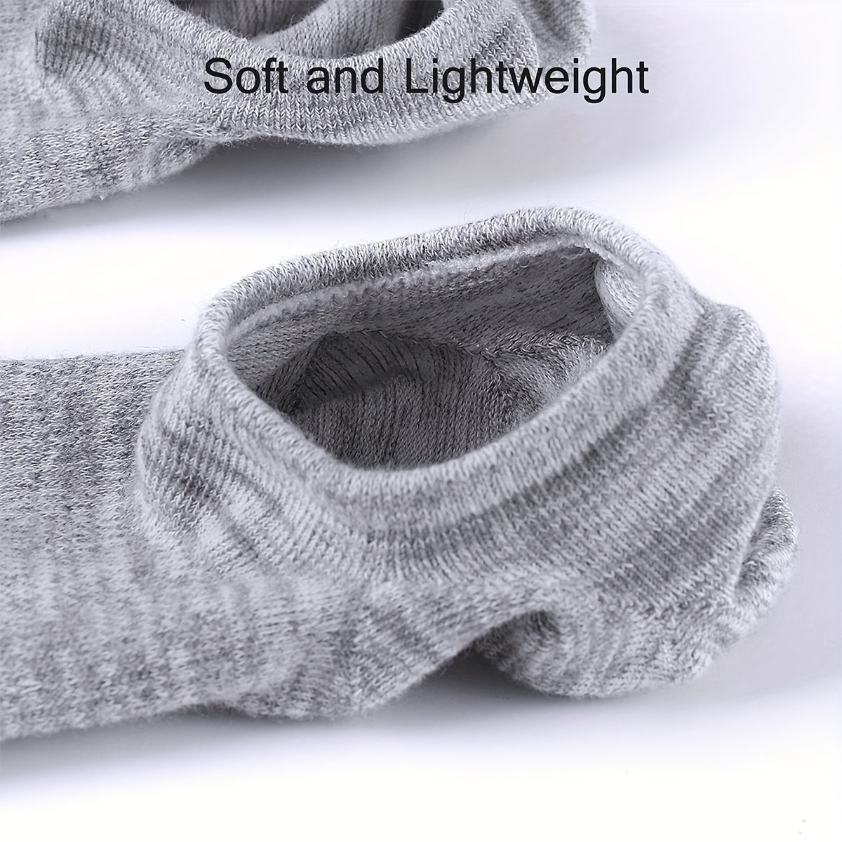 10 Pairs Men's Solid Liner Anklets Socks - Soft, Breathable, Sweat Absorbent