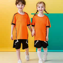 2pcs Kids Soccer Jersey Set Quick Dry Breathable for Running Gift