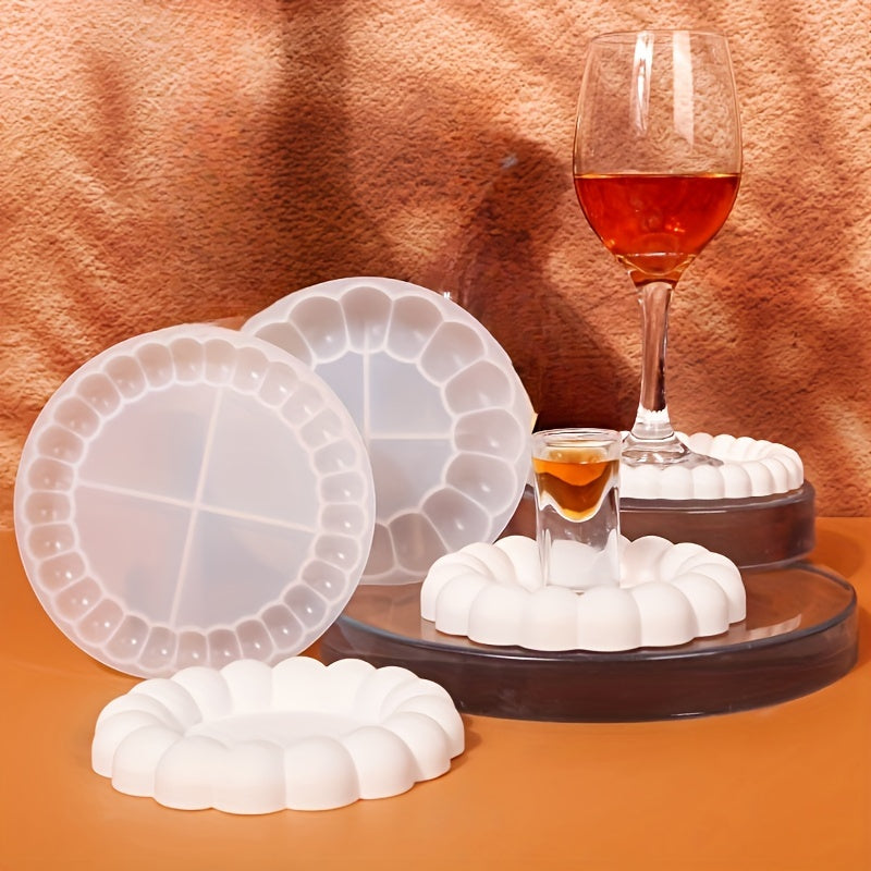 Silicone Bubble Tray Resin Mold Coaster Candle Holder DIY Resin Art