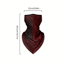 Hanging Ear Triangle Towel With Viscose Mesh Breathable Mask