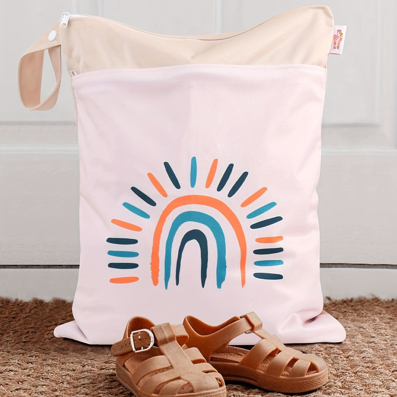 Digital Printing Washable Stroller Hanging Bag Diaper Storage Bag
