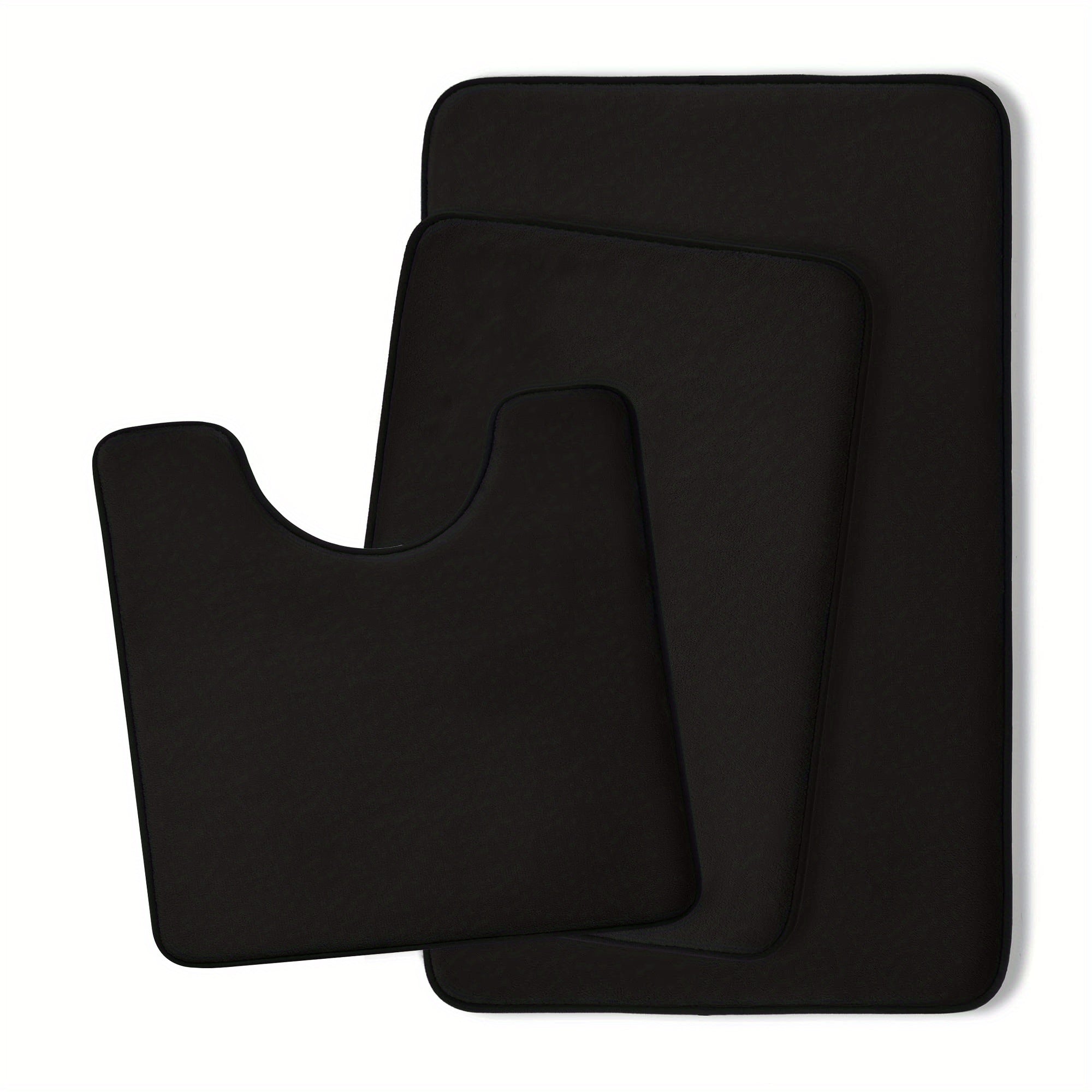 3pcs Memory Foam Bath Mats - Soft & Absorbent Non-Slip Foot Mat