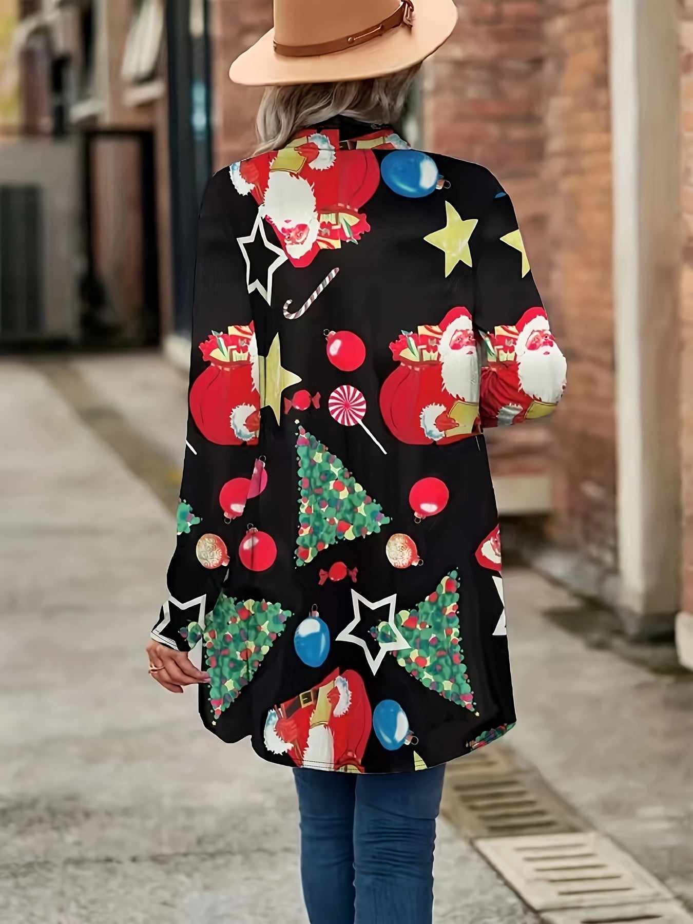 Christmas Cardigan Women's Graphic Print Cardigan