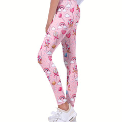 Toddler Girls Lollipop And Rainbow Athletic Leggings