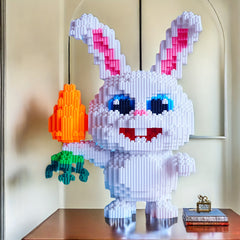 4201pcs Bunny Building Blocks Set DIY Tabletop Display for Thanksgiving