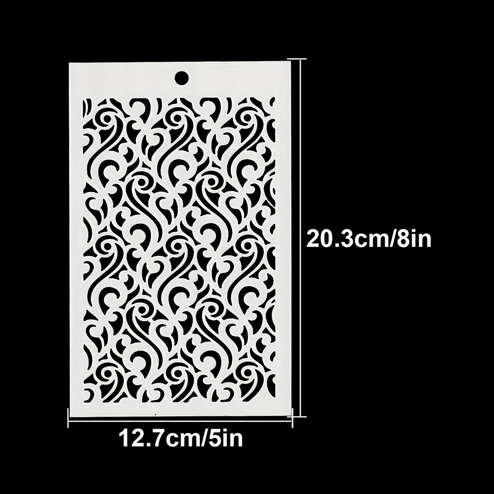Retro Flowers Stencils DIY Art Stencils For Painting On Wood Canvas Paper Fabric