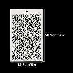 Retro Flowers Stencils DIY Art Stencils For Painting On Wood Canvas Paper Fabric