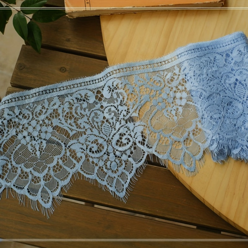 3m x 17cm Eyelash Lace Trim DIY Clothing Dress Accessories