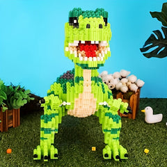 6105pcs Green Dinosaur Building Blocks DIY 3D Puzzle Creative Interlocking