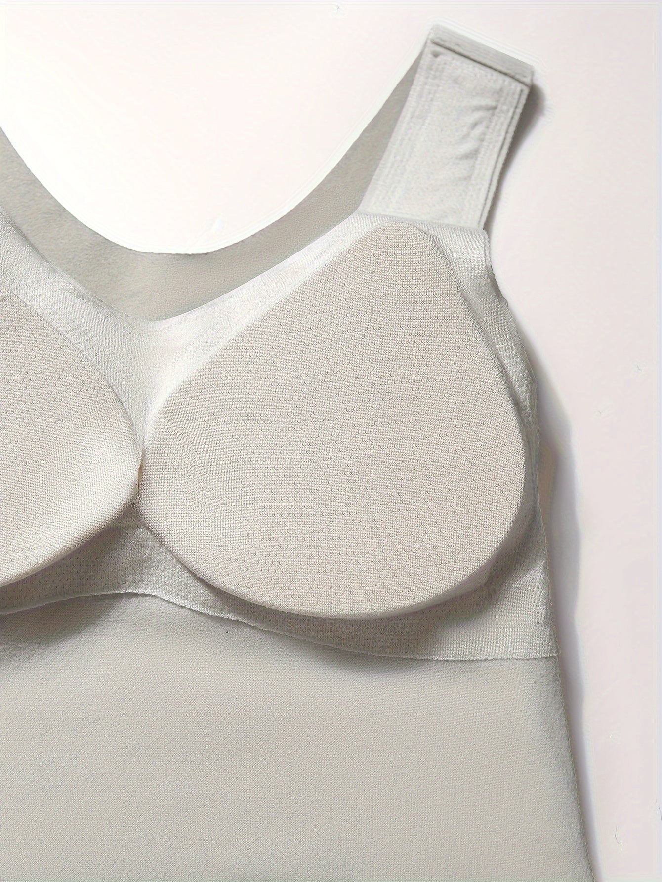 Solid Thermal Tank Top Scallop Trim Sleeveless Top