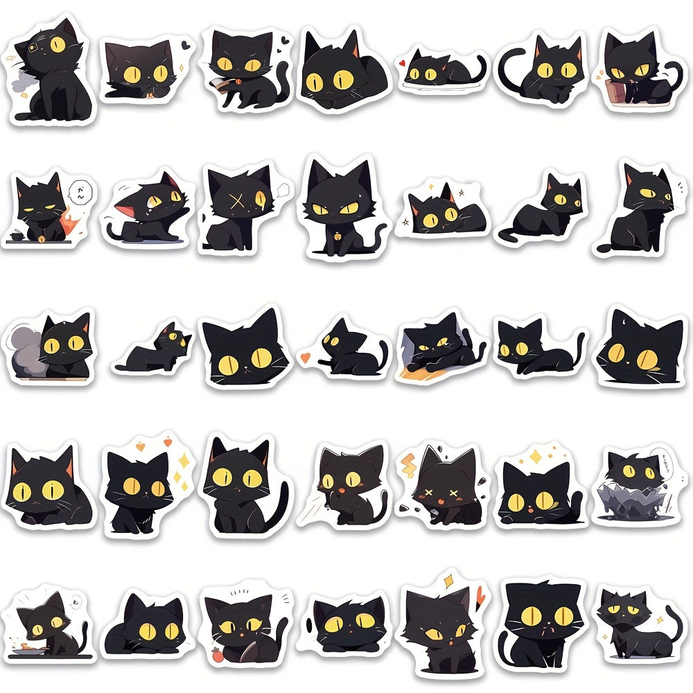 100pcs Cat Sticker Waterproof Coffee Cup Notebook Toy Car Sticker