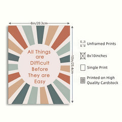 4pcs Boho Classroom Decor Posters Motivational Quote Prints Teacher 20x25 UNFRAM
