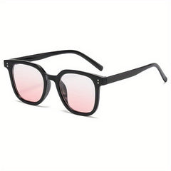 Light Blocking Glasses Anti Eyestrain Square Gradient Clear Lens