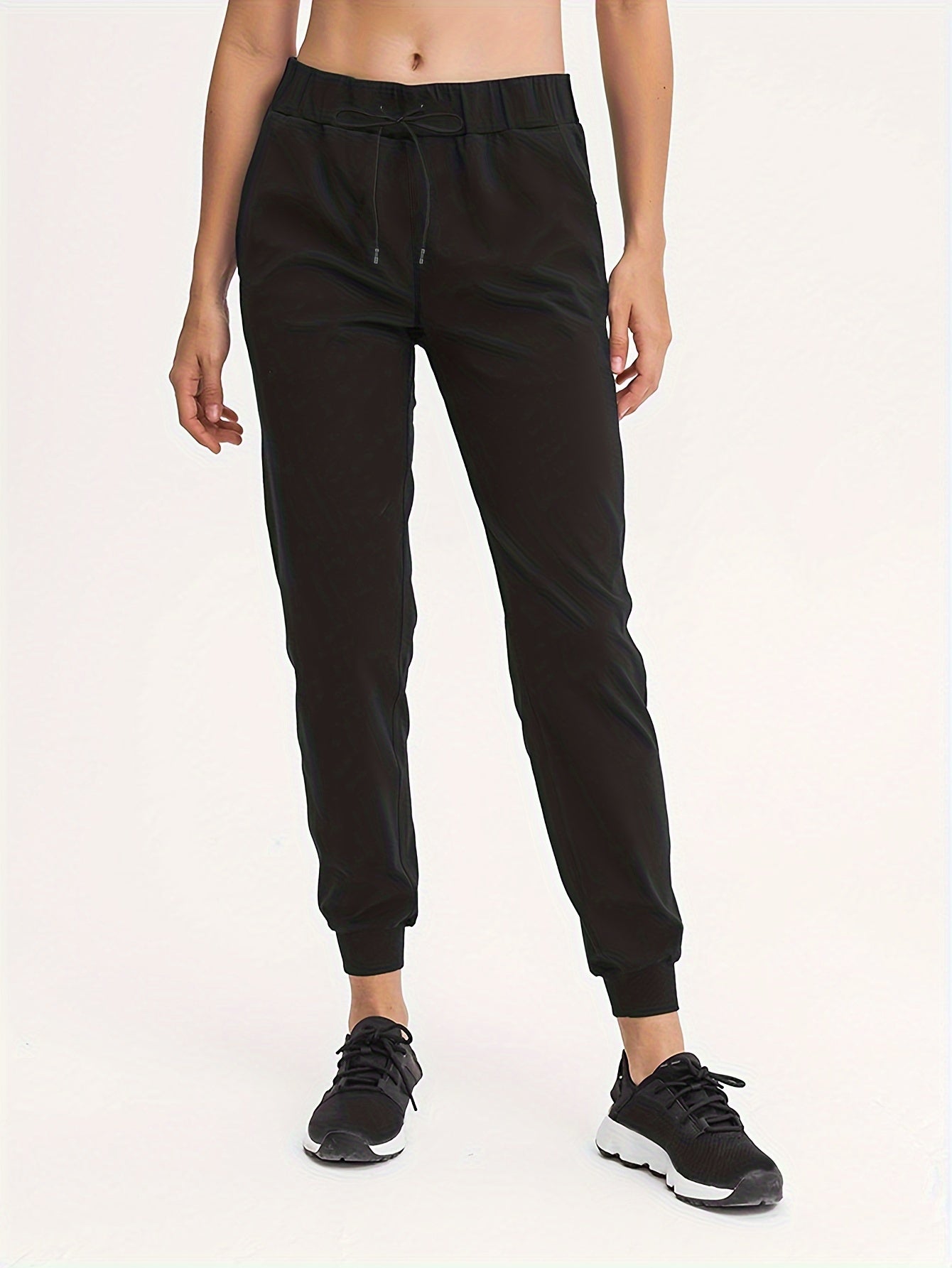 Elastic Waist Jogger Pants Loose Fit Fitness Running Trouser