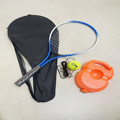 Portable Tennis Training Set with Racket and Ball Base