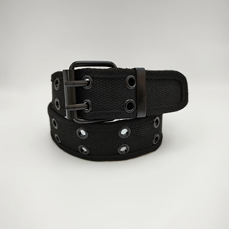 Men's Casual Pants Belt with Hollow Pin Buckle