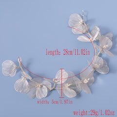 Floral Tiara Flower Headpiece Elf Headband Bridal Headpiece Fairy Wedding