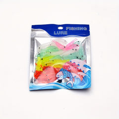50pcs Soft Shrimp Lures Luminous Artificial Baits for Bass Crappie