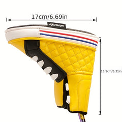 Wosofe Golf Blade Putter Head Cover PU Leather Shoe Shaped Club Protector