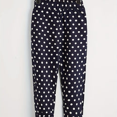 Toddler Girls Polka Dot Elastic Waist Casual Pants