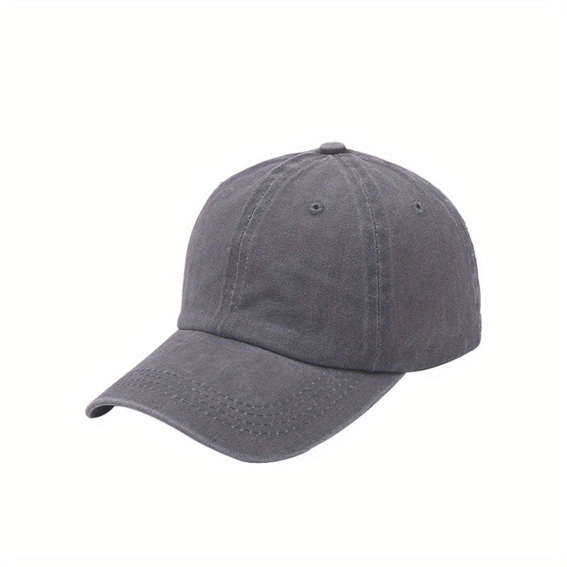 Kids Washed Sports Baseball Cap Sun Visor Hat Ages 3-8