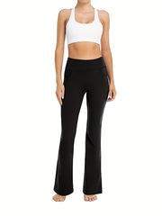 High Waisted Bootcut Leggings with Pockets - Women's Yoga Pants