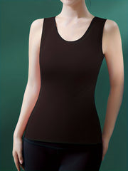 Women's Sleeveless Padded Thermal Tank Top