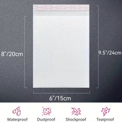 25 Pack Bubble Mailers Self Seal Padded Envelopes Waterproof Bags