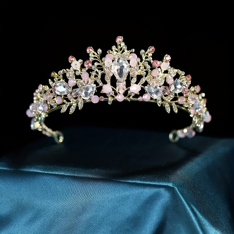 Bridal Crystal Headband Queen Princess Crown Head Jewelry Tiara