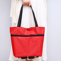 Portable Supermarket Shopping Carts - Small Handcart for Seniors