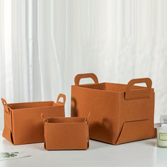 Collapsible Storage Basket with Carry Handles - Ideal for Camping Office Bedroom