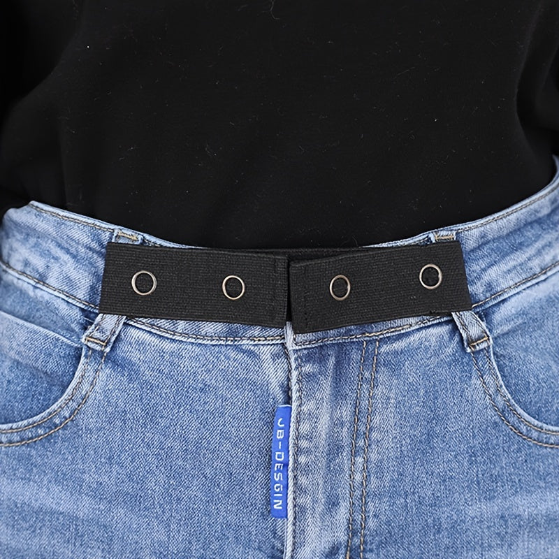 1pc Waist Elastic Band Adjustable Waist Extender Buckle Polyester Waist Belt