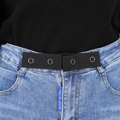 1pc Waist Elastic Band Adjustable Waist Extender Buckle Polyester Waist Belt