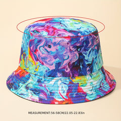 Men's Tie Dye Print Bucket Hat for Outdoor Activities