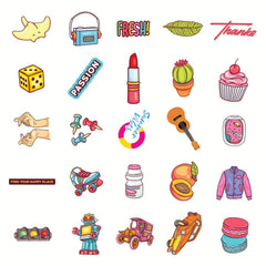 50pcs Vinyl Waterproof Stickers for Water Bottles Laptop Skateboard