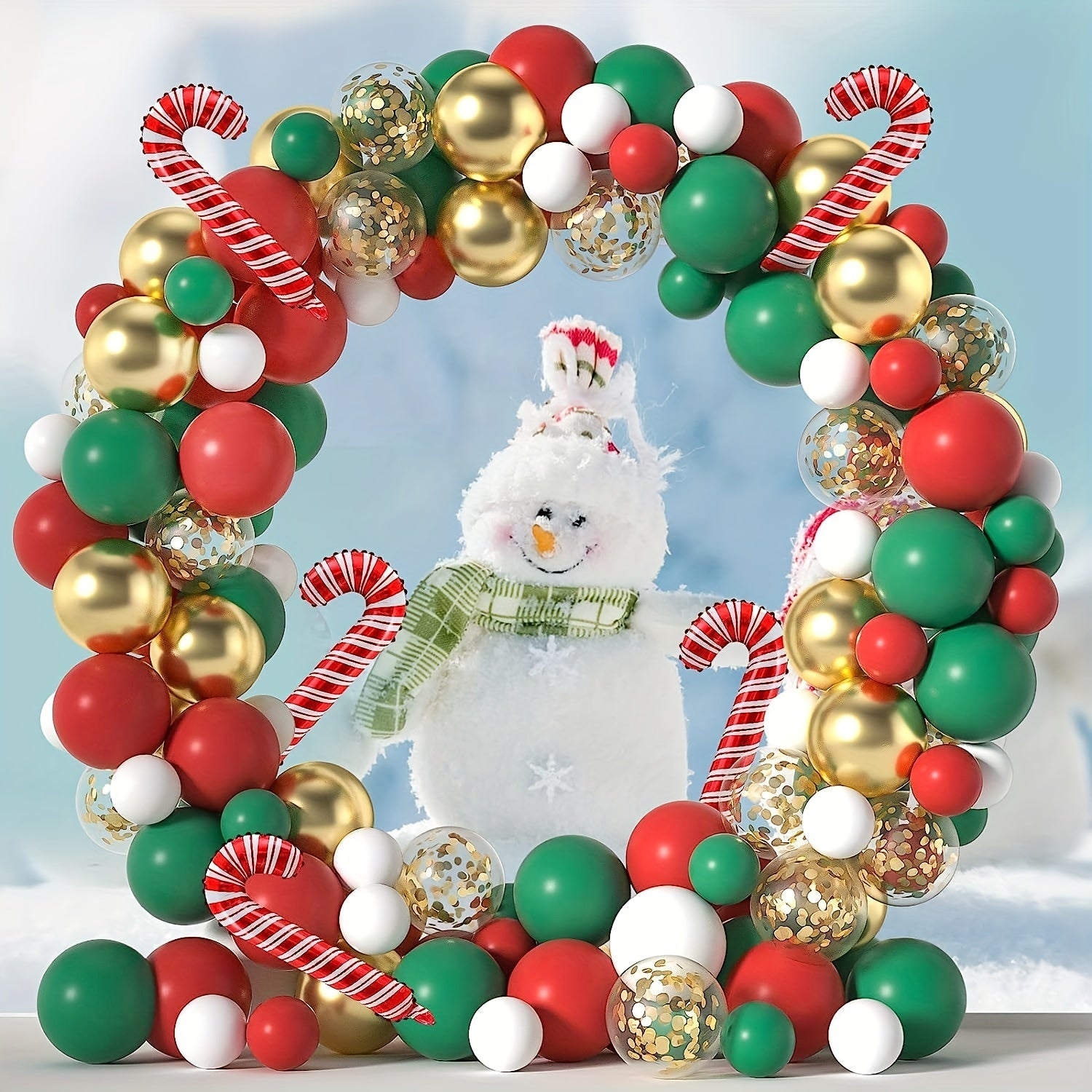Christmas Balloon Arch Garland Kit with 120 Balloons