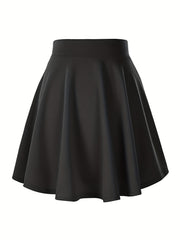 Versatile Skater Mini Skirt Casual Women's Clothing