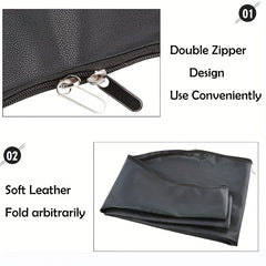 Archery Traditional Bow Bag Recurve Bow Case Leather Bow Storage Bag