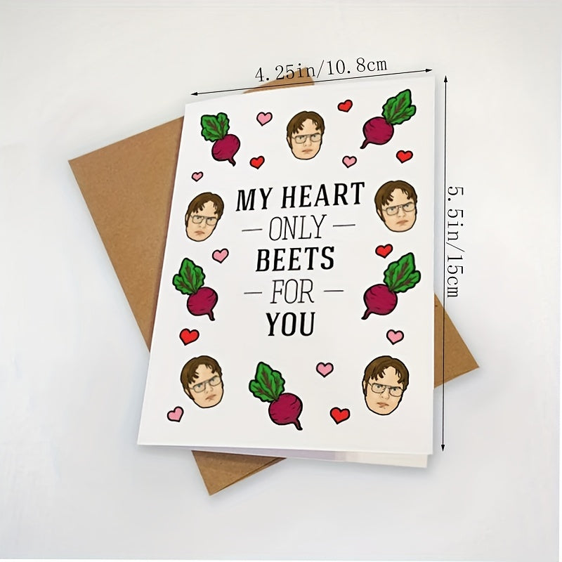 My Heart Beets For You Anniversary Card - Classic TV Show Greeting
