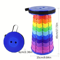 Adjustable Rainbow Folding Stool for Camping & Fishing