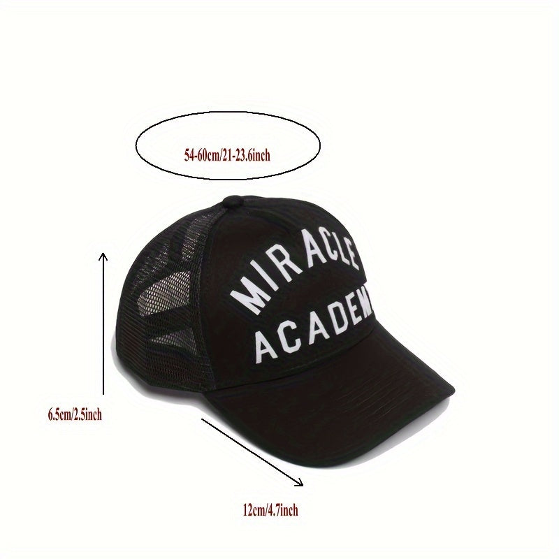 NAHMIAS Anime Print Trucker Hat Baseball Cap Mesh Breathable Dad Hat