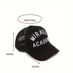 NAHMIAS Anime Print Trucker Hat Baseball Cap Mesh Breathable Dad Hat